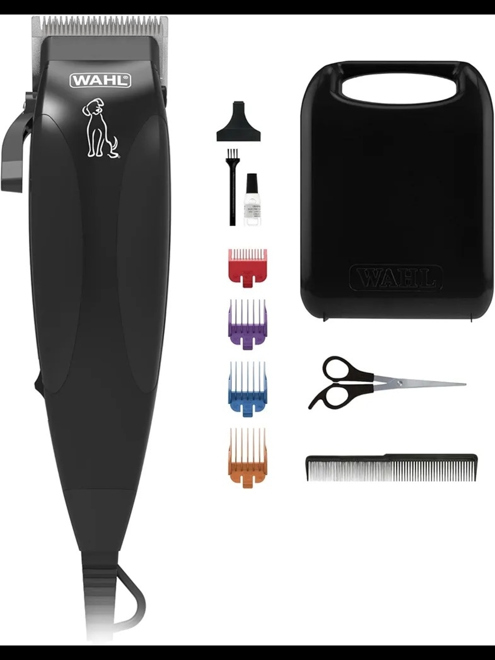 Wahl Pet/Pro Clipper Kit with Colored Guide Combs Dog Cat